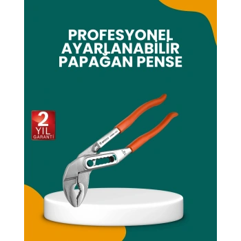 Çelik Alaşımlı Ayarlı Papağan Pense Yalıtımlı Sap
