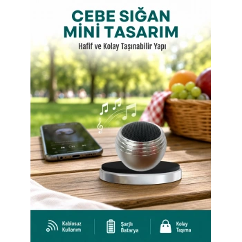 Cep Boy Bluetooth Hoparlör Güçlü Ses Çıkışı Tws Destekli Yeni Nesil