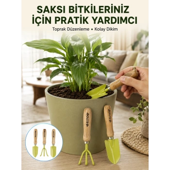 Çiçek Bakımı İçin Bahçe El Aletleri Seti