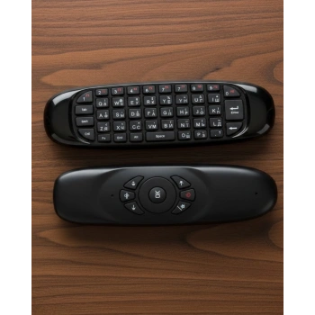 Çift Taraflı Hava Mouse Kablosuz Klavye Ve Uzaktan Kumanda