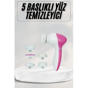 Cilt Temizleme Ve Masaj Aleti 5 Başlıklı Akne Ve Sivilce Önleyici