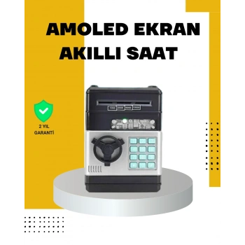 Çocuklar İçin Şifreli Atm Kasa Para Yutan Kumbara