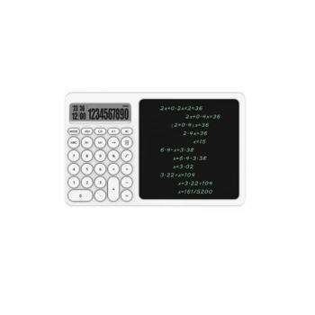 Çok Amaçlı Digital Hesap Makinesi Lcd Ekran Yazma Tableti Ofis Okul İçin Silinebilir El Yazısı Not Defteri