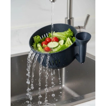 Çok Amaçlı Sebze Yıkayıcı Ergonomik Tasarım Süzgeçli Mutfak Kabı