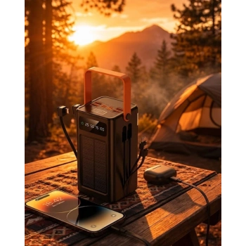Çok Amaçlı Solar Powerbank Yüksek Kapasiteli Taşınabilir Şarj Cihazı 80.000
