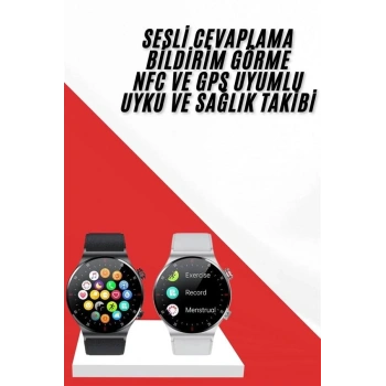 Çok Fonksiyonlu Akıllı Saat Bluetooth Bağlantılı Çağrı Cevaplayabilen Uzun Pil Ömrü