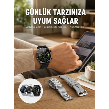Çok Fonksiyonlu Akıllı Saat Bluetooth Bağlantılı Çağrı Cevaplayabilen Uzun Pil Ömrü Yeni Nesil