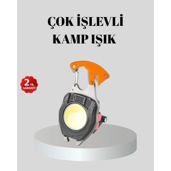 Çok Fonksiyonlu Anahtarlık Fener – Güçlü Led Işıklı, Şarjlı, Düdüklü Ve Tornavidalı Mini El Feneri