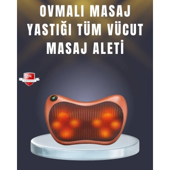 Çok Fonksiyonlu Boyun Bel Sırt Masaj Yastığı Araç İçi Uyumlu