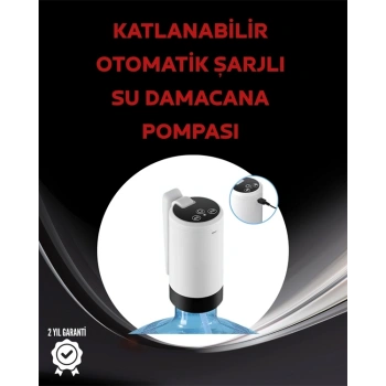 Daana Üstü Akıllı Su Pompası | 3 Daana Kullanım | 4w Güç | Micro Usb Şarjlı | Katlanabilir & Taşınabilir