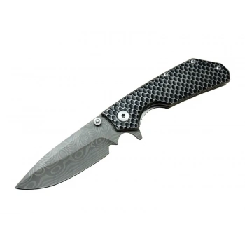 Damascus Dms 2 16 Gri Kamp Çakı 21cm- Yarı Otomatik, Kemerlikli, Metal Sap