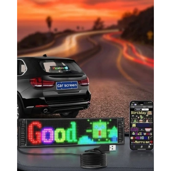 Dekoratif Led Yazı Paneli Rgb Animasyonlu Uzaktan Kumandalı Ekran