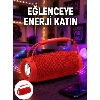 Derin Baslı Çift Hoparlörlü Taşınabilir Kablosuz Hoparlör Yeni Nesil