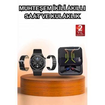 Dijital Göstergeli Bluetooth Kulaklık Ve Bildirim Görebilen Akıllı Saat Alarm Ve Titreşim
