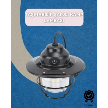 Dış Mekan İçin Şık Led Fener – 4400mah Pil, Ipx4 Su Geçirmez, Asılabilir