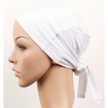 Doktor Hemşire Aşçı Cerrahi Bone Dikişsiz Hastane Bonesi - Bandana Beyaz 5 Adet (599)