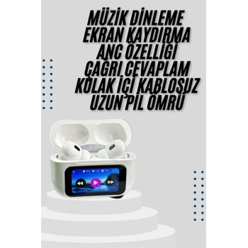 Dokunmatik Ekranlı Air Pro 2 Anc Kulaklık Kablosuz Çok Fonksiyonlu