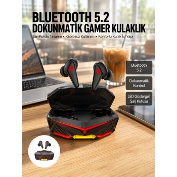 Dokunmatik Kontrol Tws Işıklı Kulakiçi Bluetooth Kulaklık Kablosuz  Kulaklığı Yeni Nesil