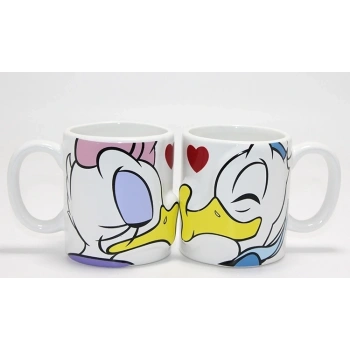 Donald Ve Daisy Duck 2li Öpüşen Çift Kupa Bardak Seti Alk4539