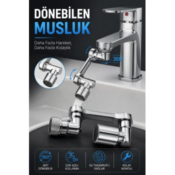 Dönebilen Musluk Özel Su Akış Tasarımı