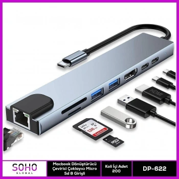 Dönüştürücü Çevirici Çoklayıcı Micro Sd 8 Girişli