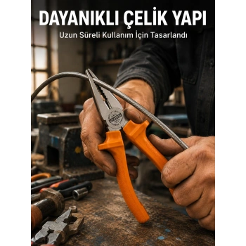 Dövme Çelik Pense Ergonomik Kaymaz Saplı El Aleti