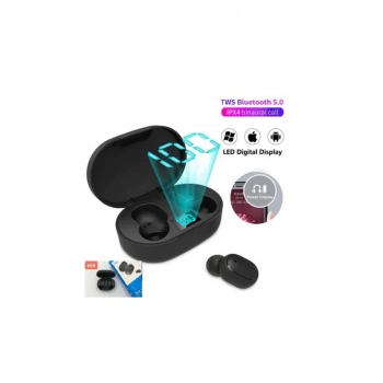 E6s Kablosuz Kulaklık Dijital Göstergeli Bluetooth Kulaklık 5.0