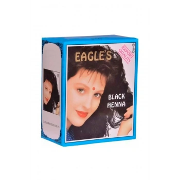 Eagles Orijinal Hint Kınası Saç Boyası Siyah - Black Henna-1696 (599)
