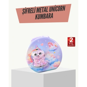 Eğitici Şifreli Çocuk Para Kasası Dayanıklı Metal