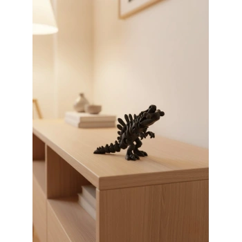 Eklemli Hareketli Dinazor Figürü Siyah – Dekoratif Masa Üstü Oyuncak