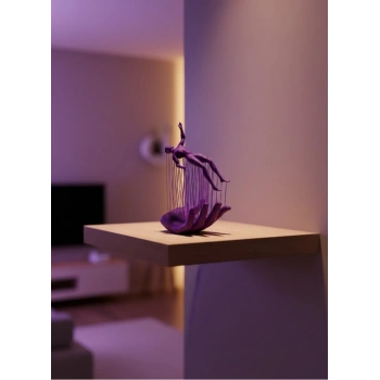 El İnsan Figürü Mor Modern Sanatsal Biblo Soyut Tasarım Salon Ve Ofis Dekoru