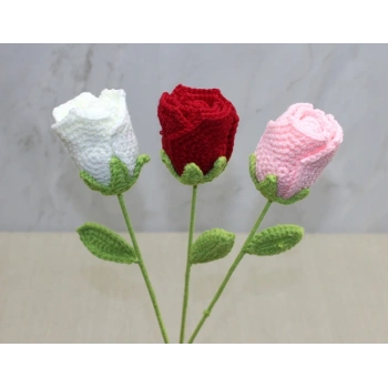 El Örgüsü Tekli Gül Alk4972