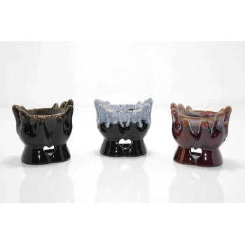 El Tasarımı Seramik Buhurdanlık Alk1135