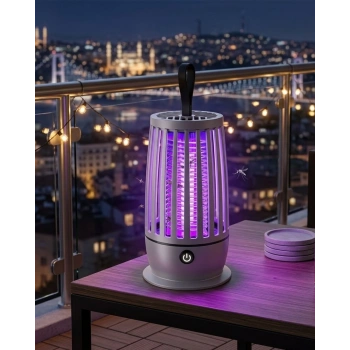 Elektrikli Sivrisinek Öldürücü Lamba Uv Işıklı Sessiz Çalışma Geniş Etki Alanı