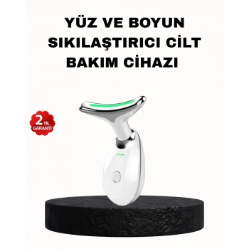 Ems Mikro Akım Yüz Ve Boyun Sıkılaştırıcı Cihaz 7000 Vpm Titreşim Isı Terapili