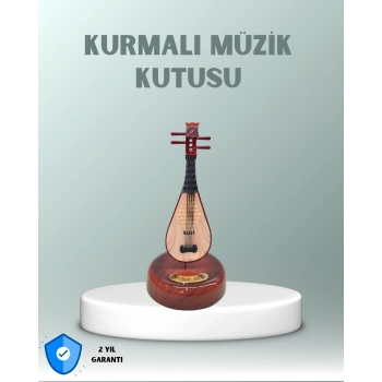 Enstrüman Figürlü Melodi Çalan Dekoratif Müzik Kutusu