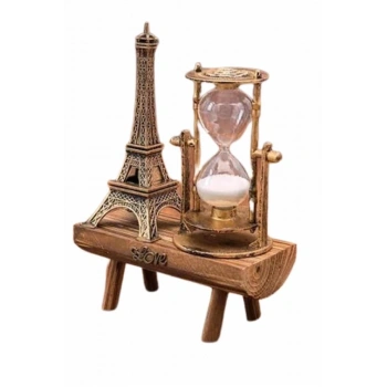 Eyfel Kuleli Kum Saati Dekoratif Hediyelik Eşya Retro Eyfel Kulesi