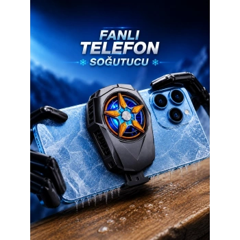 Fanlı Radyatör Soğutucu Telefon Soğutucu Tüm Telefonlara Uyumlu