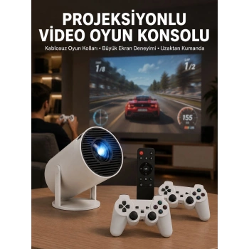 Film Dizi Ve Oyun İçin Taşınabilir Kablosuz Mini Projeksiyon Yeni Nesil