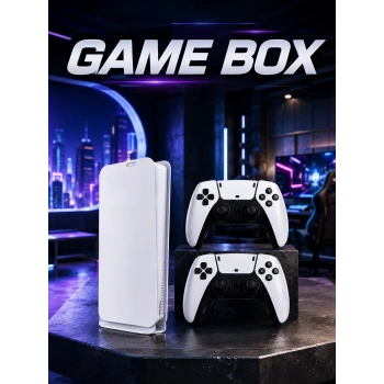 Game Box 3d Çift Oyun Kollu 4k Hd Ekran 20000den Fazla Oyun Seçeneği 2.4g Kablosuz