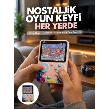 Game Box Mini 500 Adet Retro Oyun Taşınabilir Oyun Konsolu Yeni Nesil