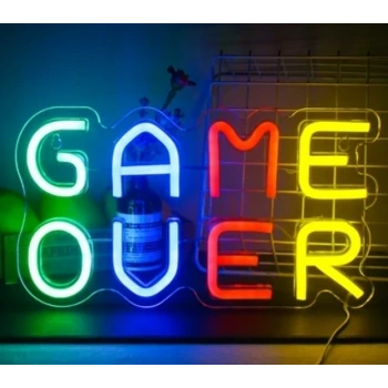 Game Over Yazılı Neon Led Mz-n3
