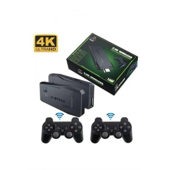 Game Stick El Atarisi 2.4g Kablosuz Çift Kol Oyunlar 4k Game Stick 3500 Oyunlu Atari Uyumlu
