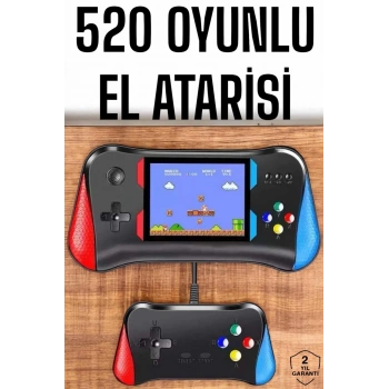 Gamepad Joystick 500 Oyunlu Retro Oyun Konsolu Tv Bağlantı Özellikli 2 Kişilik Destekli
