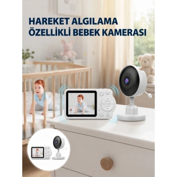 Gece Görüşlü Bebek Kamerası Ninni Ve Alarm Özellikli Yeni Nesil