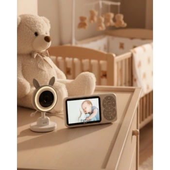 Gece Görüşlü Bebek Telsizi Besleme Hatırlatıcılı Lcd Ekran Yeni Nesil