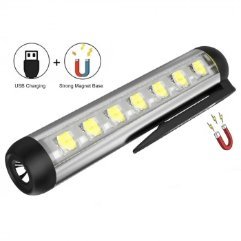 Gold Silver Gs-495 Type-c Girişli Mıknatıslı Şarjllı Mini Cep Feneri