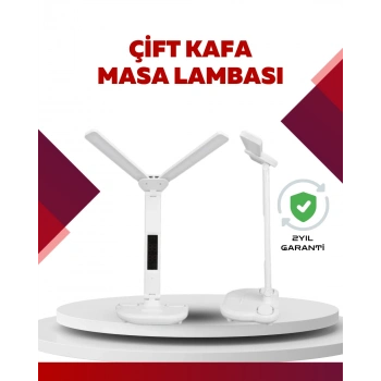 Göz Koruyucu Led Okuma Lambası | Titreşimsiz Işık, Kalemlik Ve Stand Fonksiyonlu