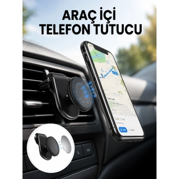 Güçlü Mıknatıslı Araç İçi Telefon Tutucu – Evrensel Uyum Yeni Nesil