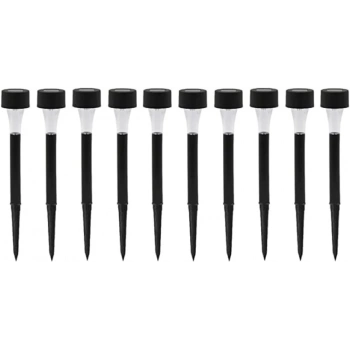 Güneş Enerjili Bahçe Lambası Plastik Saplama 10lu Set